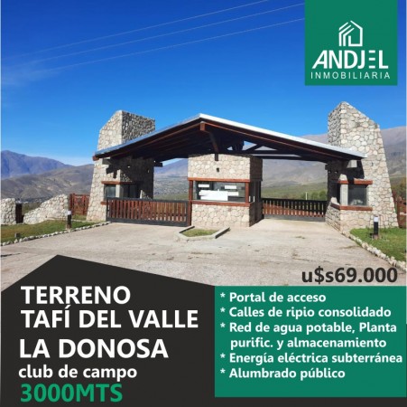 Terreno Central Country La Donosa Tafi del Valle